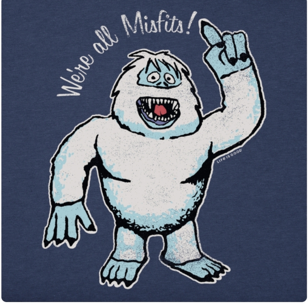 Life is Good Blue Misfits Graphic Tee. Men's M